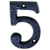 LF55495 - Carlisle Brass Ludlow Foundries Numeral Face Fix (No 5) 76mm Black Antique