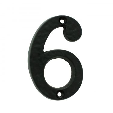 Click Here To Enlarge This Photo Of LF55496 - Carlisle Brass Ludlow Foundries Numeral Face Fix (No 6+9) 76mm Black Antique