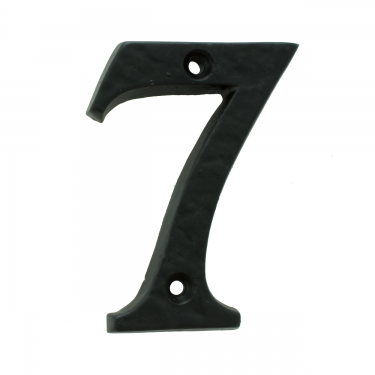 Click Here To Enlarge This Photo Of LF55497 - Carlisle Brass Ludlow Foundries Numeral Face Fix (No 7) 76mm Black Antique