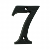 LF55497 - Carlisle Brass Ludlow Foundries Numeral Face Fix (No 7) 76mm Black Antique