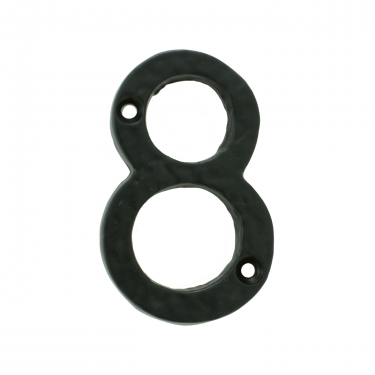 Click Here To Enlarge This Photo Of LF55498 - Carlisle Brass Ludlow Foundries Numeral Face Fix (No 8) 76mm Black Antique