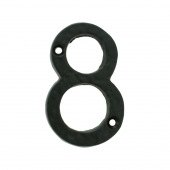 LF55498 - Carlisle Brass Ludlow Foundries Numeral Face Fix (No 8) 76mm Black Antique