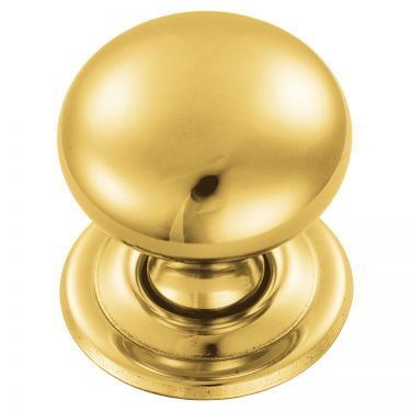 Click Here To Enlarge This Photo Of FTD1265B - Carlisle Brass Fingertip Design Hollow Victorian Knob 32mm Polished Brass