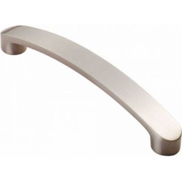 Click Here To Enlarge This Photo Of FTD2035BSN - Carlisle Brass Fingertip Design Radiused End Flat Bow Handle (160mm c/c) 178mm Satin Nickel