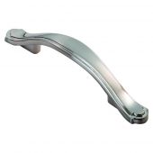 FTD505SN - Carlisle Brass Fingertip Design Traditional Stepped Edge Handle (76mm c/c) 128mm Satin Nickel