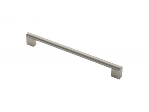Click Here To Enlarge This Photo Of FTD4750ESNSS - Carlisle Brass Fingertip Design 14mm Bar Handle (256mm c/c) 296mm Satin Nickel/Satin Stainless Steel