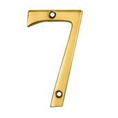 N7 - Carlisle Brass Numeral Face Fix (No.7) 76mm Polished Brass