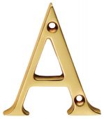 NA - Carlisle Brass Letter Face Fix (A) 53mm Polished Brass