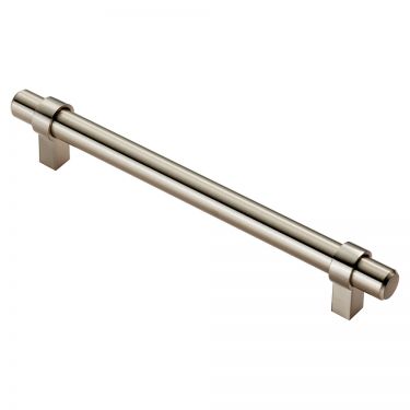 Click Here To Enlarge This Photo Of FTD495CSN - Carlisle Brass Fingertip Design Rail Handle (160mm c/c) 200mm Satin Nickel