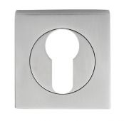 SZM001SQSC - Carlisle Brass Serozzetta Square Euro Profile Escutcheon (Concealed Fix) Satin Chrome