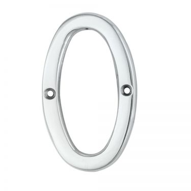 Click Here To Enlarge This Photo Of N0CP - Carlisle Brass Numeral Face Fix (No.0) 76mm Polished Chrome