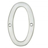 N0SC - Carlisle Brass Numeral Face Fix (No.0) 76mm Satin Chrome
