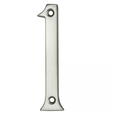 Click Here To Enlarge This Photo Of N1SC - Carlisle Brass Numeral Face Fix (No.1) 76mm Satin Chrome