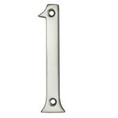 N1SC - Carlisle Brass Numeral Face Fix (No.1) 76mm Satin Chrome