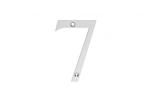 Click Here To Enlarge This Photo Of N7SC - Carlisle Brass Numeral Face Fix (No.7) 76mm Satin Chrome
