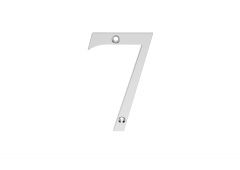 N7SC - Carlisle Brass Numeral Face Fix (No.7) 76mm Satin Chrome
