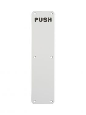 Click Here To Enlarge This Photo Of FPP43502SAA - Carlisle Brass Eurospec Finger Plate 350 x 75mm (Push) Satin Anodised Aluminium