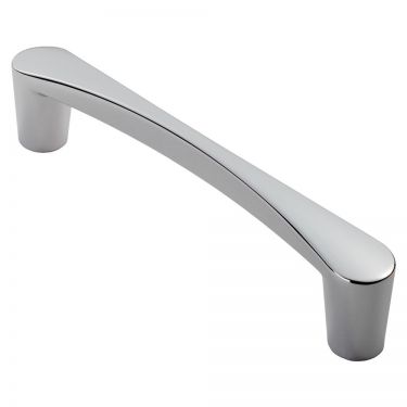Click Here To Enlarge This Photo Of FTD3150ACP - Carlisle Brass Fingertip Design Venturi D Handle (128mm c/c) 146mm Polished Chrome