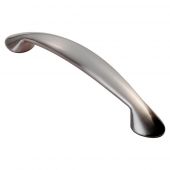 FTD343SN - Carlisle Brass Fingertip Design Platypus Bow Handle (128mm c/c) 166mm Satin Nickel