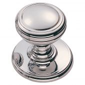 DK47BCP - Carlisle Brass Delamain Plain Knob 25mm Polished Chrome