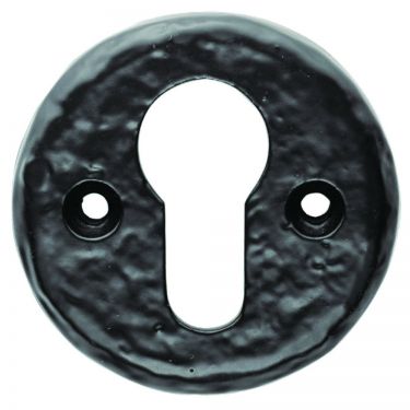 Click Here To Enlarge This Photo Of LF5539 - Carlisle Brass Ludlow Foundries Euro Profile Escutcheon Black Antique