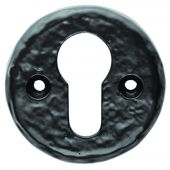 LF5539 - Carlisle Brass Ludlow Foundries Euro Profile Escutcheon Black Antique