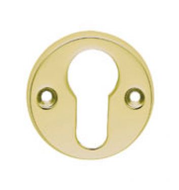 Click Here To Enlarge This Photo Of AA145 - Carlisle Brass Euro Profile Escutcheon (Face Fix) Polished Brass
