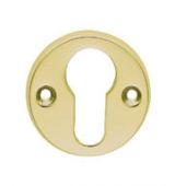 AA145 - Carlisle Brass Euro Profile Escutcheon (Face Fix) Polished Brass