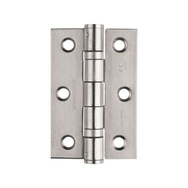 Click Here To Enlarge This Photo Of HIN1322/7SSS - Carlisle Brass Eurospec 76mm x 51mm x 2mm Ball Bearing Hinges Grade 7 (40kg) Satin Stainless Steel