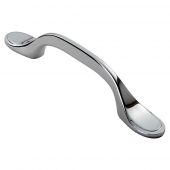 FTD520CP - Carlisle Brass Fingertip Design Shaker Style Handle (76mm c/c) 128mm Polished Chrome