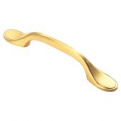 FTD520SB - Carlisle Brass Fingertip Design Shaker Style Handle (76mm c/c) 128mm Satin Brass