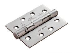 HIN1433P/13SSS - Carlisle Brass Eurospec 102mm x 76mm x 3mm Ball Bearing Hinges Grade 13 (120kg) Satin Stainless Steel