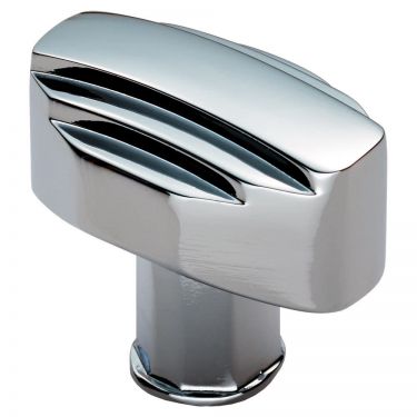Click Here To Enlarge This Photo Of ADR501BCP - Carlisle Brass Fingertip Design Art Deco Knob 30mm Polished Chrome