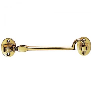 Click Here To Enlarge This Photo Of AA61 - Carlisle Brass Cabin Hook - Lightweight (Silent Pattern) 102mm Polished Brass