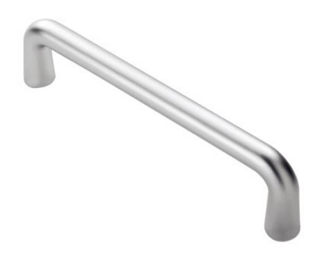 Click Here To Enlarge This Photo Of PAD4150SAA - Carlisle Brass Eurospec 19mm Dia D Pull Handle - 150mm c/c Satin Anodised Aluminium