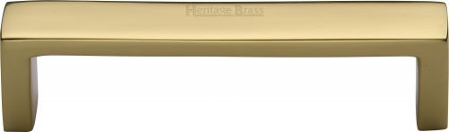 Click Here To Enlarge This Photo Of C4520 101-PB Heritage Brass Cabinet Pull Wide Metro Design 101mm ctc Polished Brass Finish