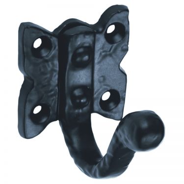 Click Here To Enlarge This Photo Of LF5527 - Carlisle Brass Ludlow Foundries Single Wardrobe Hook Antique Black