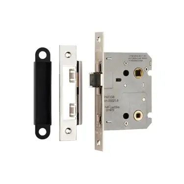 Click Here To Enlarge This Photo Of BAE5030NP - Carlisle Brass Eurospec Bathroom Lock (Economy) 3" Nickel Plated