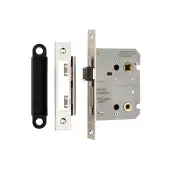BAE5030NP - Carlisle Brass Eurospec Bathroom Lock (Economy) 3" Nickel Plated