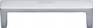 C4520 101-SC Heritage Brass Cabinet Pull Wide Metro Design 101mm ctc Satin Chrome Finish