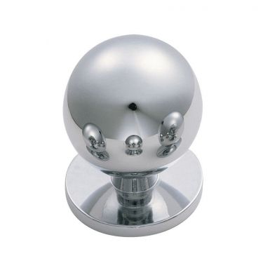 Click Here To Enlarge This Photo Of CH6DCP - Carlisle Brass Fingertip Design Ball Knob 30mm Polished Chrome