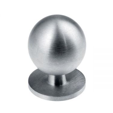 Click Here To Enlarge This Photo Of CH6DSC - Carlisle Brass Fingertip Design Ball Knob 30mm Satin Chrome