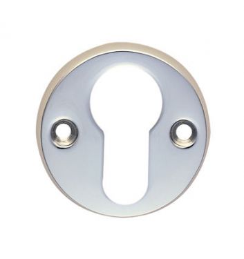Click Here To Enlarge This Photo Of AA145CP - Carlisle Brass Euro Profile Escutcheon (Face Fix) Polished Chrome