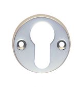AA145CP - Carlisle Brass Euro Profile Escutcheon (Face Fix) Polished Chrome