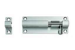BBT1080SSS - Carlisle Brass Eurospec 80 x 38mm Straight Barrel Bolt Satin Stainless Steel