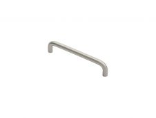 CPD1128SSS - Carlisle Brass Eurospec Stainless Steel Solid Cabinet D Pull Handle 10mm Dia. (128mm c/c) G304 Satin Stainless Steel