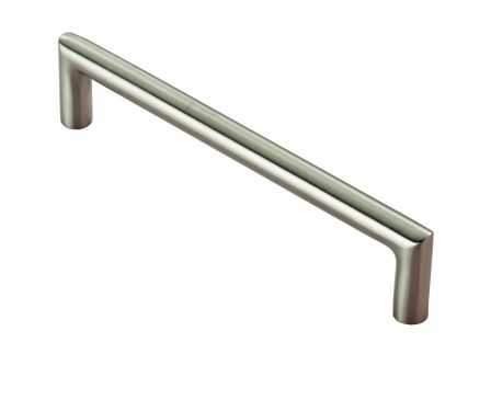 Click Here To Enlarge This Photo Of CPM1128SSS - Carlisle Brass Eurospec Stainless Steel Solid Cabinet Mitred Pull Handle 10mm Dia. (128mm c/c) G304 Satin Stainless Steel