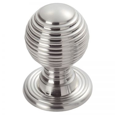Click Here To Enlarge This Photo Of M1003CP - Carlisle Brass Fingertip Design Queen Anne Knob 22mm Polished Chrome