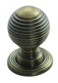 M1003FB - Carlisle Brass Fingertip Design Queen Anne Knob 22mm Florentine Bronze