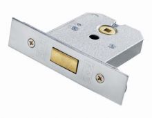 FLD8025SCP - Carlisle Brass Eurospec Flat Dead Bolt 64mm Satin Chrome